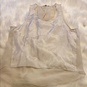 Chic Cream Sleeveless Tank Top